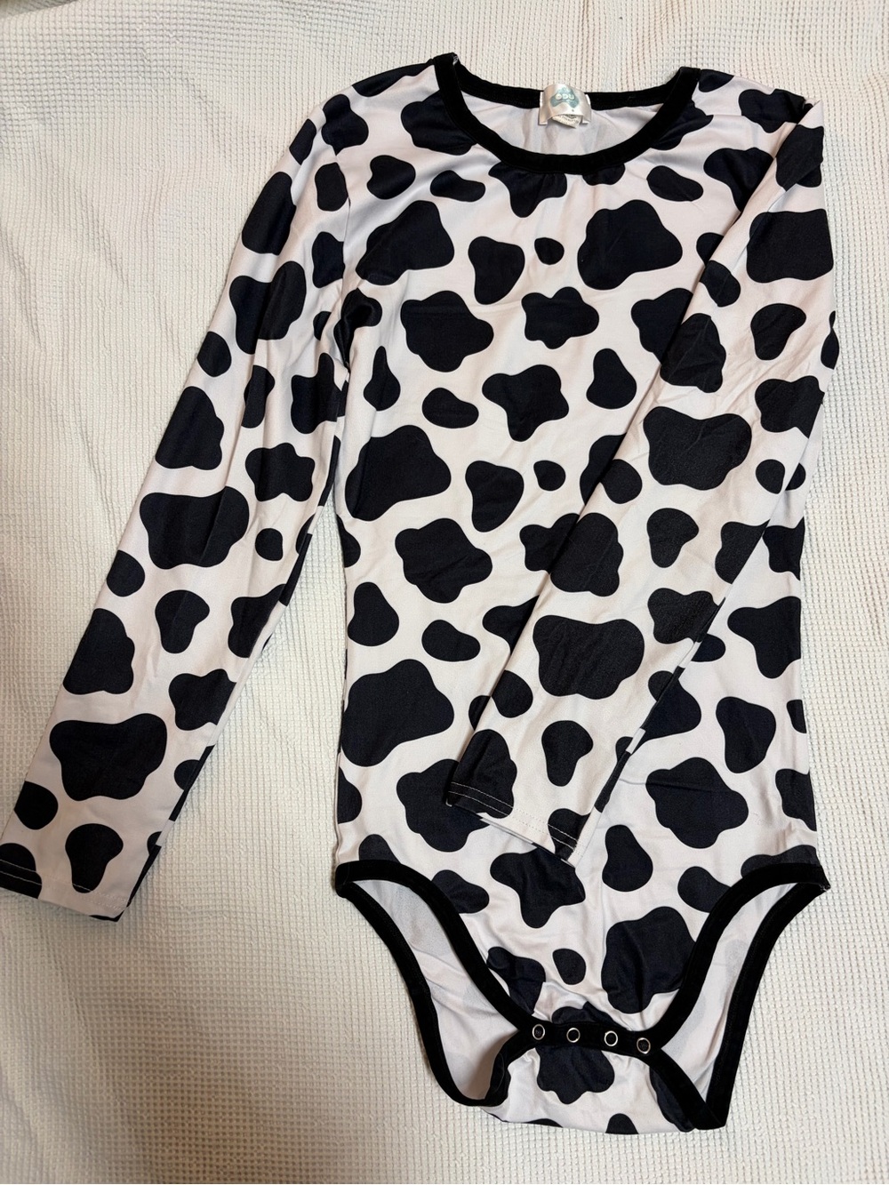 ODU cow long sleeve adult onesie